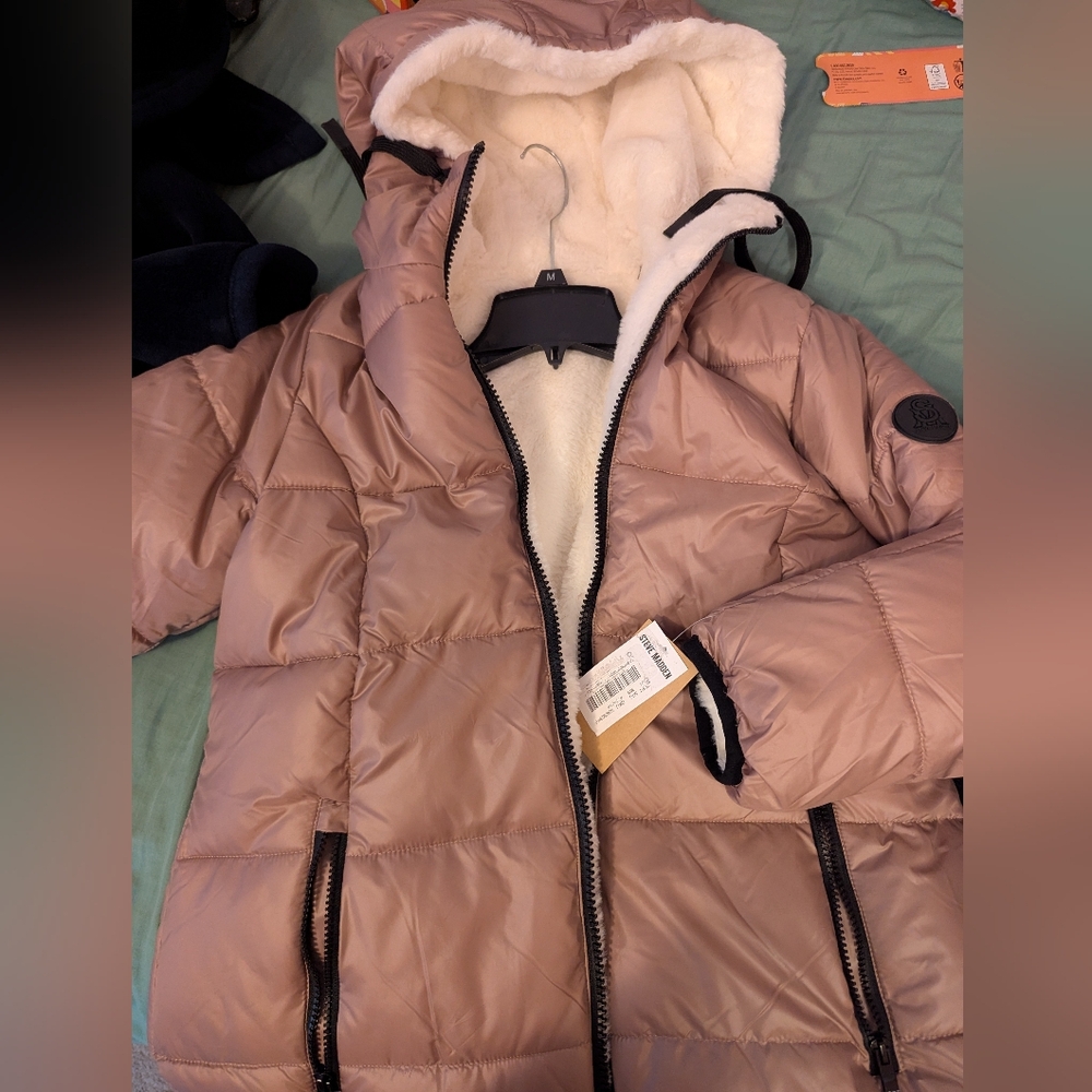Luxurious Cream Faux Fur Coat